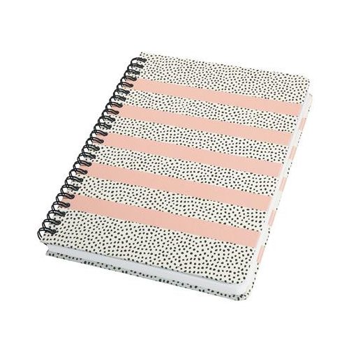 Spirálfüzet, 162x215 mm, pontrácsos, 60 lap, keményfedeles, SIGEL "Jolie", Sweet Dots
