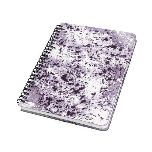 Spirálfüzet, 162x215 mm, pontrácsos, 60 lap, keményfedeles, SIGEL "Jolie", Violet Marble