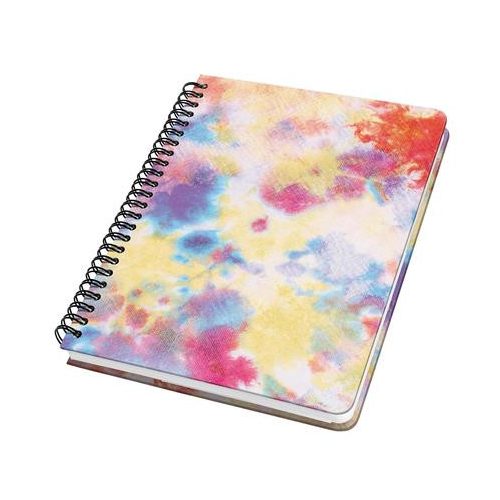 Spirálfüzet, 162x215 mm, pontrácsos, 60 lap, keményfedeles, SIGEL "Jolie", Batik Holi