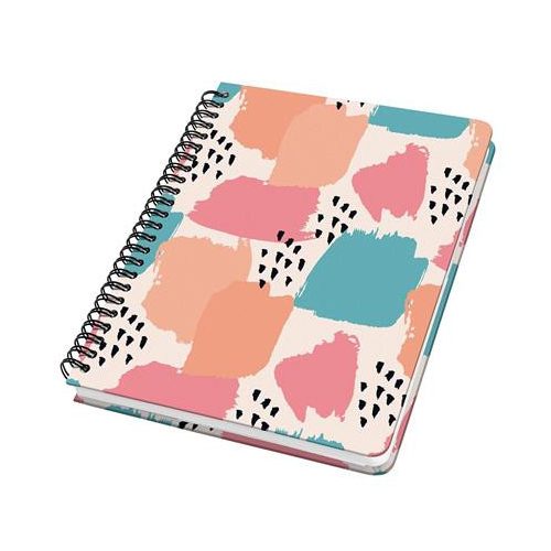 Spirálfüzet, 162x215 mm, pontrácsos, 60 lap, keményfedeles, SIGEL "Jolie" Brush Marks