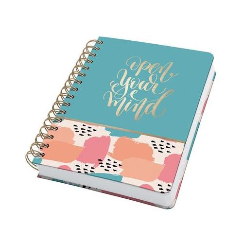 Spirálfüzet, 168x215 mm, pontrácsos, 120 lap, keményfedeles, SIGEL "Jolie", Open your mind