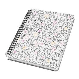   Spirálfüzet, 162x215 mm, pontrácsos, 60 lap, keményfedeles, SIGEL "Jolie", Wild Hearts