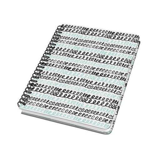 Spirálfüzet, 162x215 mm, pontrácsos, 60 lap, keményfedeles, SIGEL "Jolie", Curly Mint
