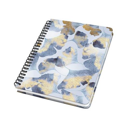 Spirálfüzet, 162x215 mm, pontrácsos, 60 lap, keményfedeles, SIGEL "Jolie Ginko Harmony"