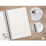 Spirálfüzet, 168x215 mm, sima, 120 lap, keményfedeles, SIGEL "Jolie Garden Love"