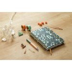 Spirálfüzet, 168x215 mm, pontrácsos, 120 lap, keményfedeles, SIGEL "Jolie Eucalyptus Night"