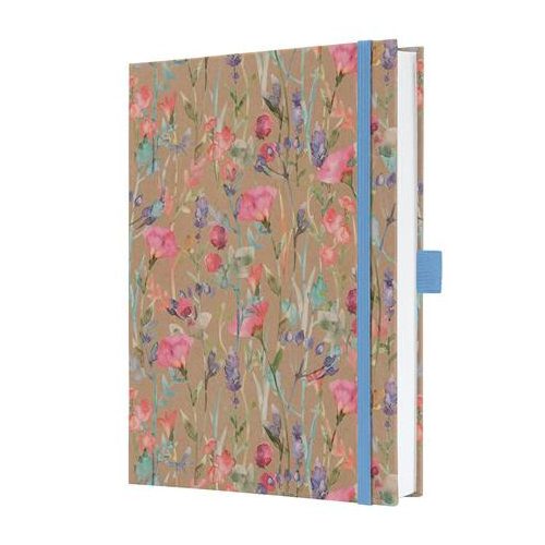 Jegyzetfüzet, exkluzív, A5, vonalas, 96 lap, keményfedeles, SIGEL "Jolie", Pure Wildflowers