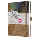 Jegyzetfüzet, exkluzív, A5, vonalas, 96 lap, keményfedeles, SIGEL "Jolie Pure Feathers"