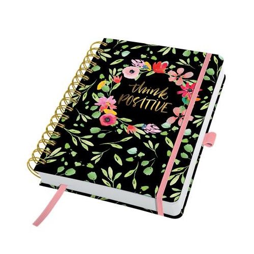 Naptár, A5, heti, dátumozatlan, kemény borító, SIGEL "Jolie", Flower Love