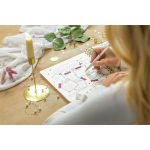 Spirálfüzet, 234x215 mm, sima, 120 lap, keményfedeles, SIGEL "Jolie Golden Rain"