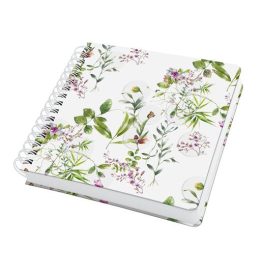   Spirálfüzet, 234x215 mm, sima, 120 lap, keményfedeles, SIGEL "Jolie Fairytale Garden"