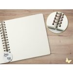 Spirálfüzet, 234x215 mm, sima, 120 lap, keményfedeles, SIGEL "Jolie Fairytale Garden"