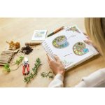 Spirálfüzet, 234x215 mm, sima, 120 lap, keményfedeles, SIGEL "Jolie Fairytale Garden"