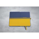 Naptár, A5, heti, 2026, kemény borító, SIGEL "Linescape", kék-sárga