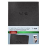 Étlaptartó, A4, keményfedeles, SIGEL, antracit