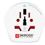 Adapter, Ausztráliába, Kínába, Európába utazóknak, földelt, SKROSS