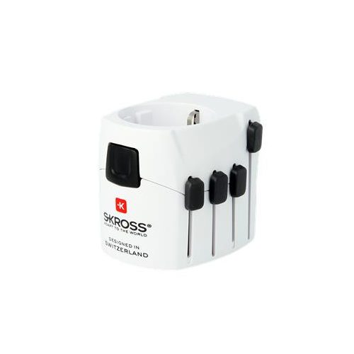 Adapter, világutazóknak, földelt, SKROSS