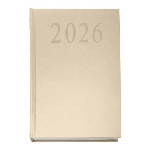 Naptár, tervező, A5, napi, 2026, bézs