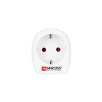 Adapter, Egyesült Királyságba utazóknak, földelt, SKROSS