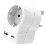 Adapter, Egyesült Királyságba utazóknak, USB-C + USB-A, SKROSS