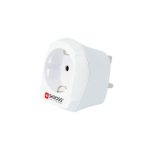 Adapter, Egyesült Királyságba utazóknak, földelt, SKROSS