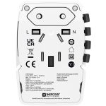 Hálózati töltő, világutazóknak, 1xUSB-A, 1xUSB-C PD, 65W, USB-C kábel, SKROSS