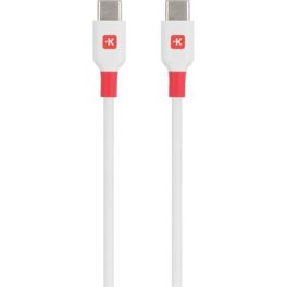 Töltőkábel, USB-C/USB-C, 1,2m, SKROSS, fehér