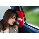 Utazópárna, memóriahabos, mini, SKROSS, piros-fehér