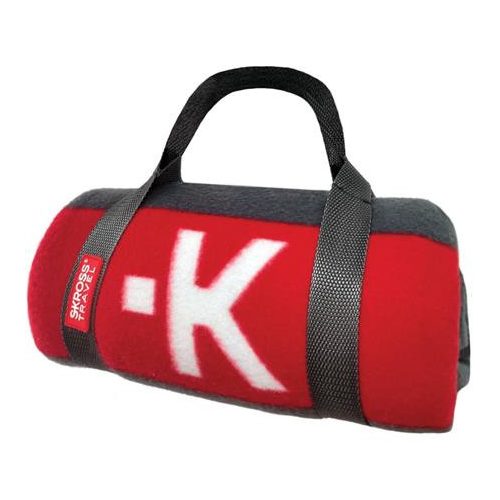 Utazótakaró, polár, hordozópánt, SKROSS, piros-szürke