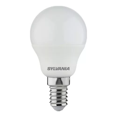 LED izzó, E14, kisgömb, 4,2W, 470lm, 4000K (HF), SYLVANIA "ToLEDo"