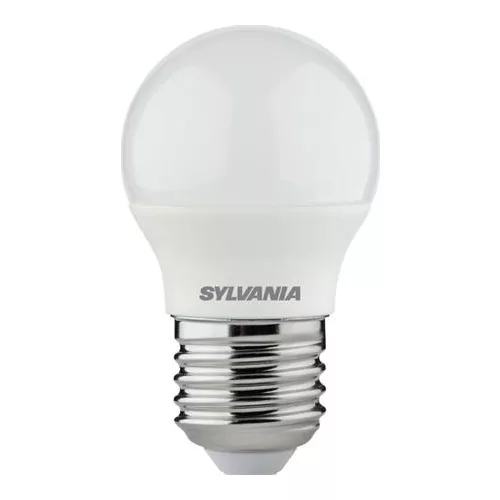 LED izzó, E27, kisgömb, 6,5W, 806lm, 4000K (HF), SYLVANIA "ToLEDo"