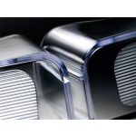 Prospektustartó, asztali, A4, névjegytartóval, 1 rekeszes, SIGEL