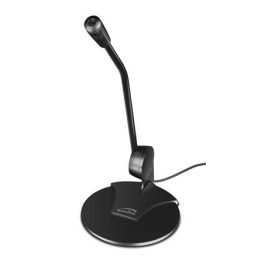   Mikrofon, asztali,vezetékes, 3,5 mm jack, SPEEDLINK "Pure", fekete