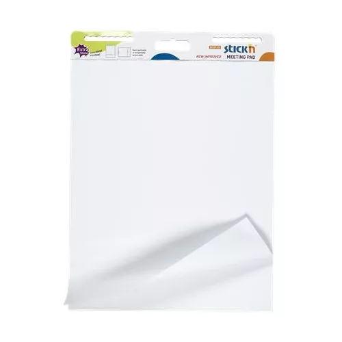 Öntapadó flipchartpapír, 76,2x63,5 cm, 2x30 lap, STICK N, fehér