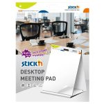 Asztali flipchart tömb, öntapadó, 584x508 mm, 20 lap, STICK N, fehér