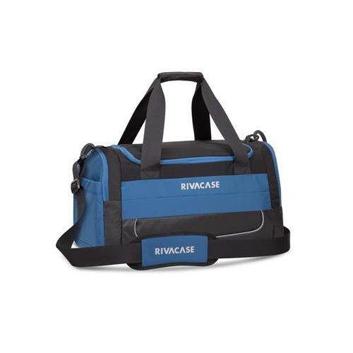 Sporttáska/utazótáska, 30L, RIVACASE "5235 Mercantour", fekete-kék