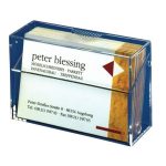 Névjegytartó doboz, műanyag, 100 db-os, SIGEL, víztiszta