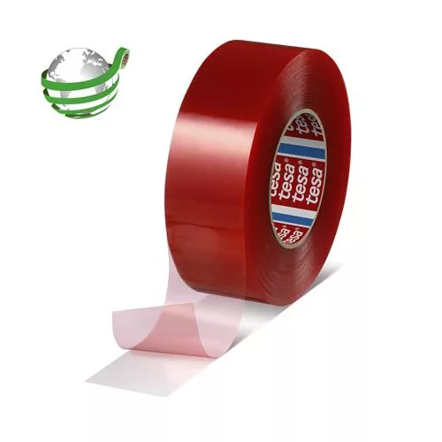 Ragasztószalag, kétoldalas, ipari, 19 mm x 50 m, TESA®, "4965 PET", áttetsző