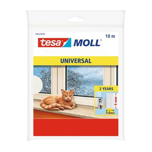Ajtó- és ablaktömítő habszivacs, 9 mm x 10 m, TESA "tesamoll®"
