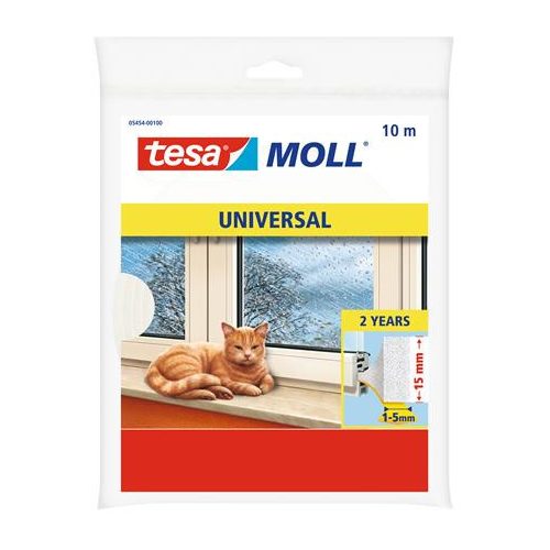 Ajtó- és ablaktömítő habszivacs, 15 mm x 10 m, TESA "tesamoll®"