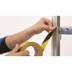 Jelölőszalag, 50 mm x 33 m, TESA "Professional Premium", fekete-sárga