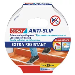   Csúszásgátló szalag, 25 mm x 5 m, TESA "Anti-slip", átlátszó