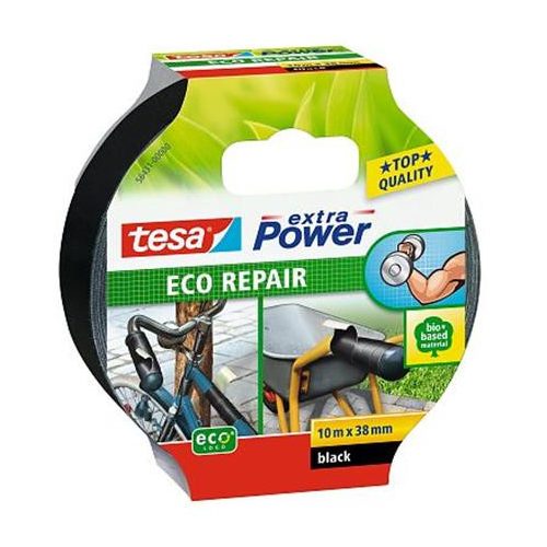 Javítószalag, 38 mm x 10 m, TESA "Extra Power Eco Repair", fekete