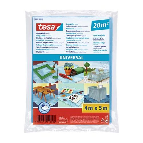 Takarófólia, lépésálló, 5 m x 4 m, TESA "Universal"