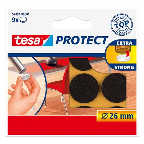 Filckorong, karcolásgátló, 26 mm, TESA "Protect®", barna