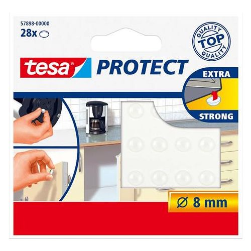 Zaj- és csúszásgátló korong, 8 mm, TESA "Protect", átlátszó