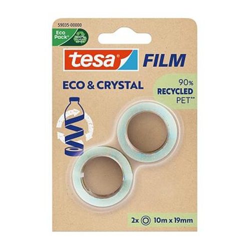 Ragasztószalag, 19 mm x 10 m, TESA "Eco&Crystal", átlátszó