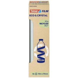   Ragasztószalag, 8 db 19 mm x 10 m, TESA "Eco&Crystal", átlátszó