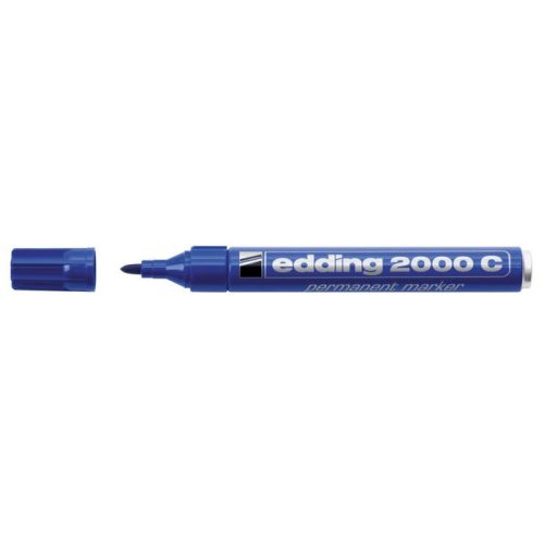 Alkoholos marker, 1,5-3 mm, kúpos, EDDING "2000", kék