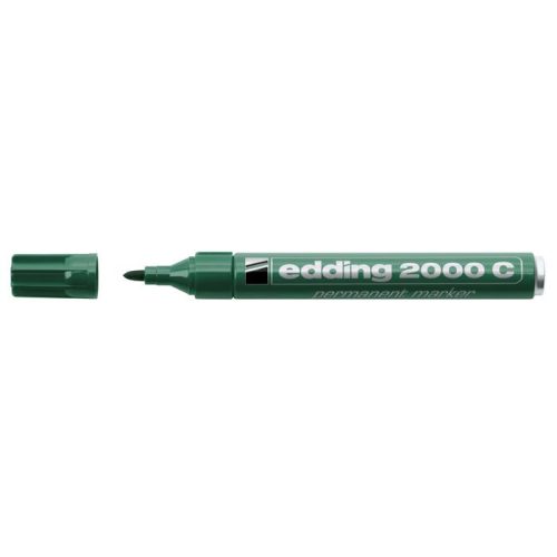 Alkoholos marker, 1,5-3 mm, kúpos, EDDING "2000", zöld